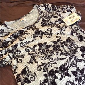 LULAROE M Carly- Purple and Gray